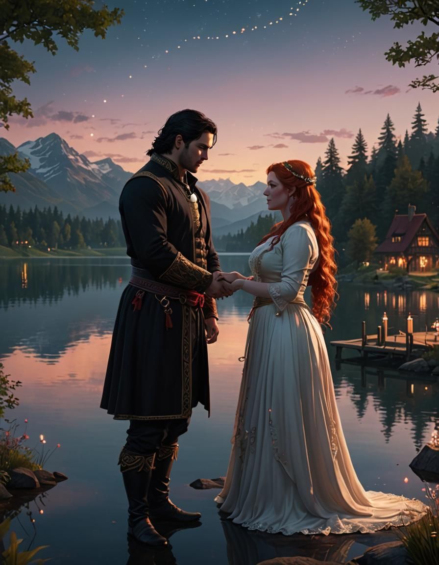 Ethereal Handfasting Ceremony by Serene Lake