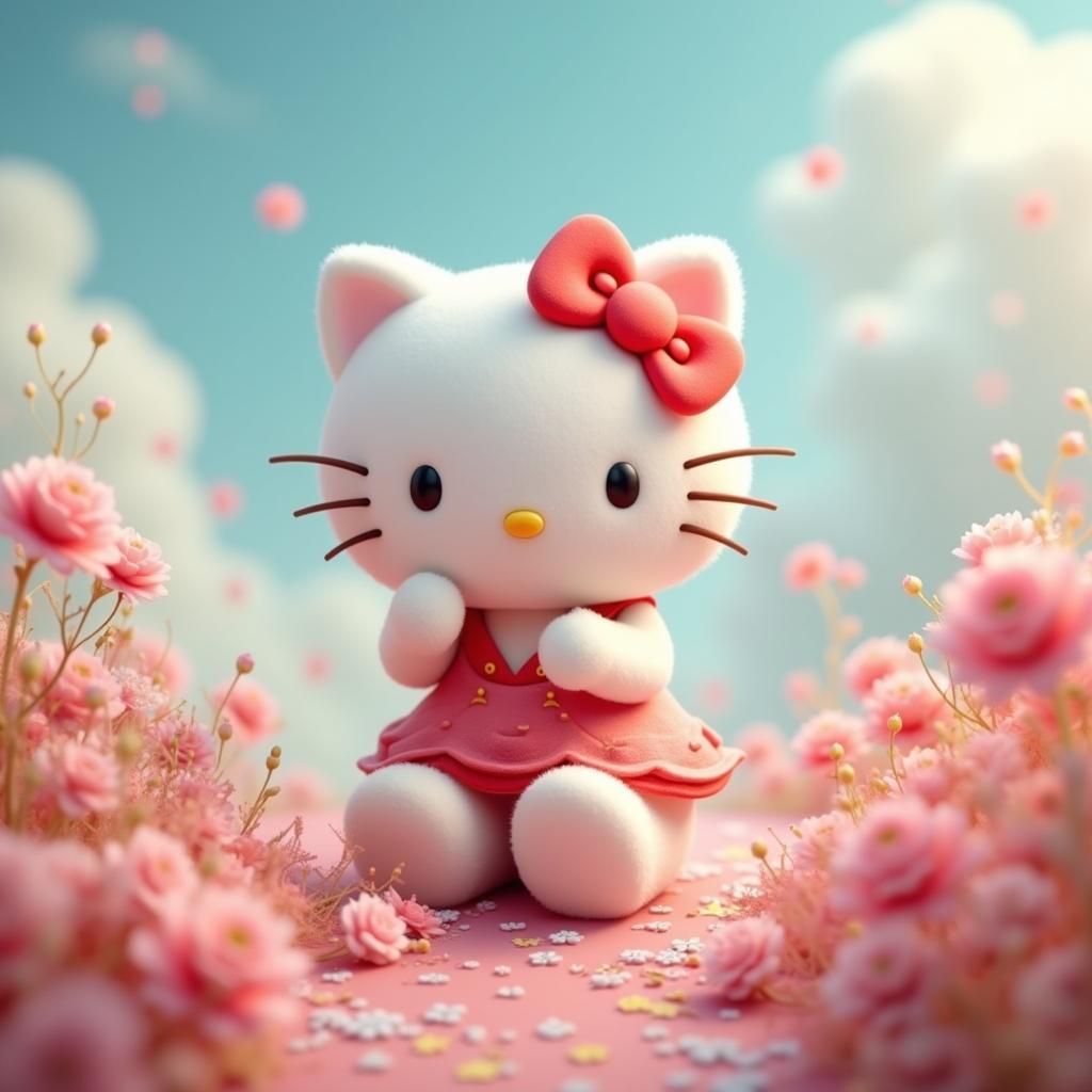 Hello Kitty in Whimsical Coquette Fairy Tale