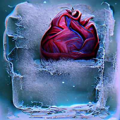 Icy Winter Landscape in Soft Light