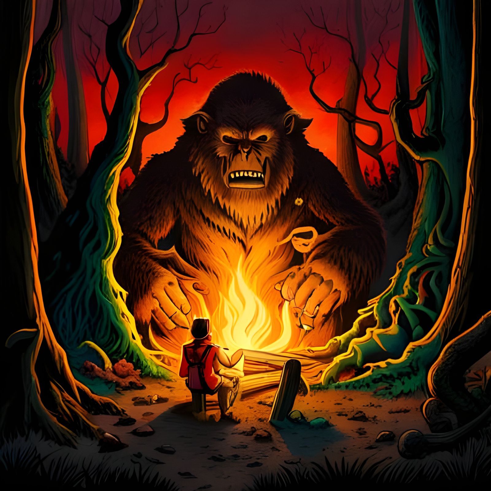 If someone ask, you never saw Bigfoot