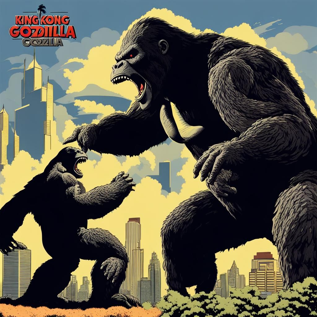 King Kong Versus Godzilla Epic Battle