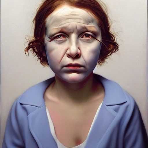 a painted face