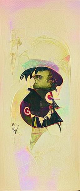 Gorillaz in Victorian Goth Style