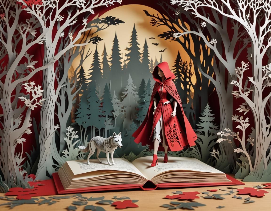 Red Riding Hood Pop-Up Book: Intricate Paper Art