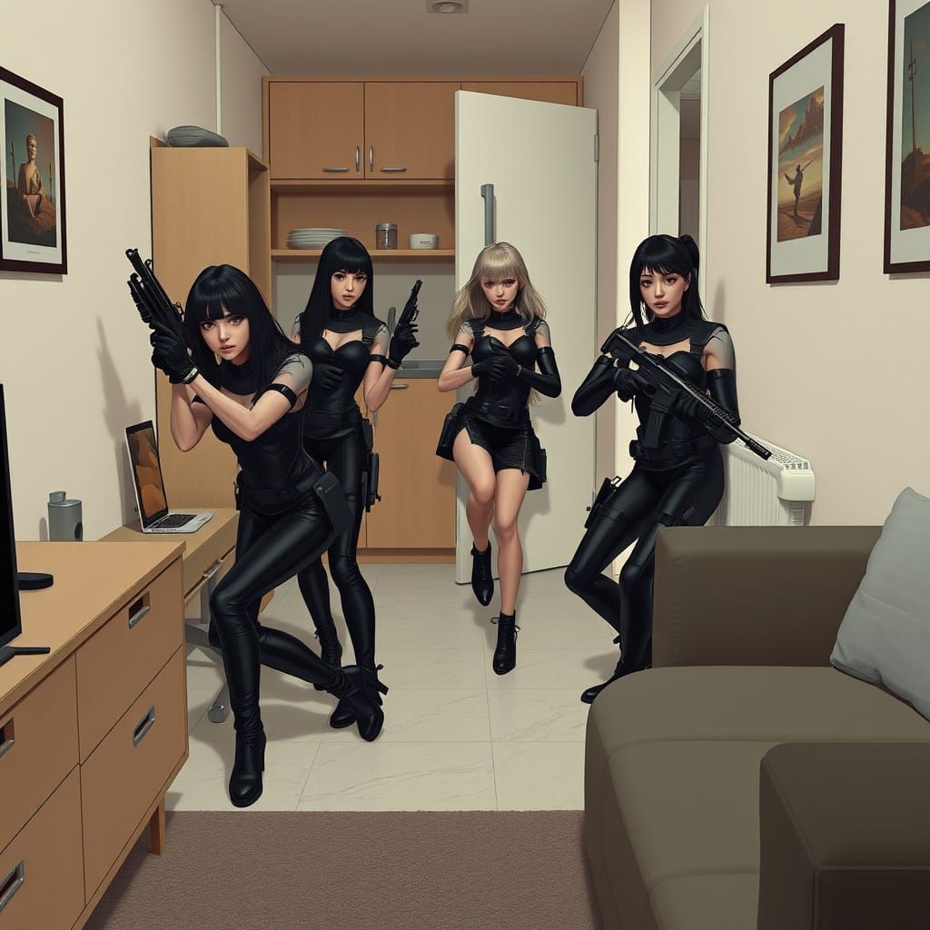 Cyberpunk Nightshade Squad: Tactical Apartment Ambush