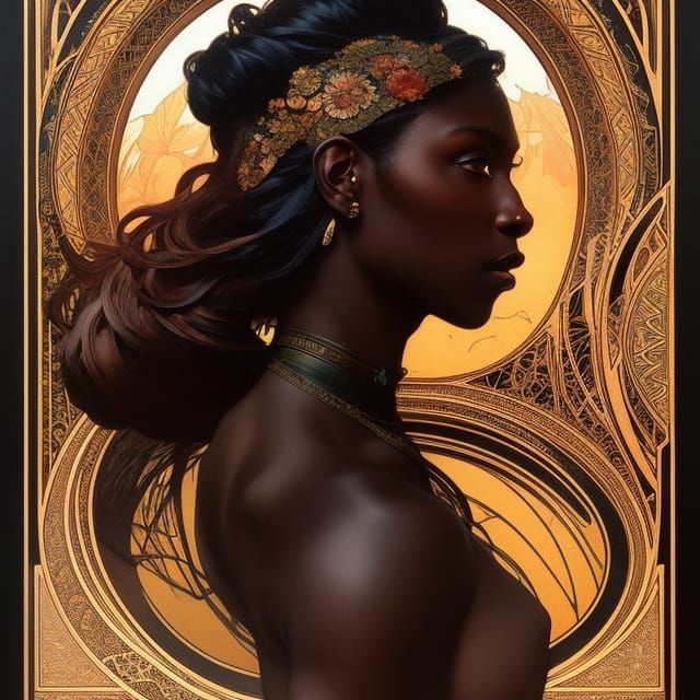 Beautiful Hazel-Haired Woman: Artstation Style