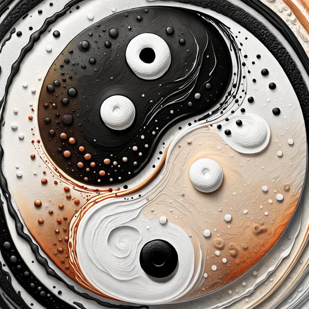 Digital Yin and Yang Harmony in Macro Detail