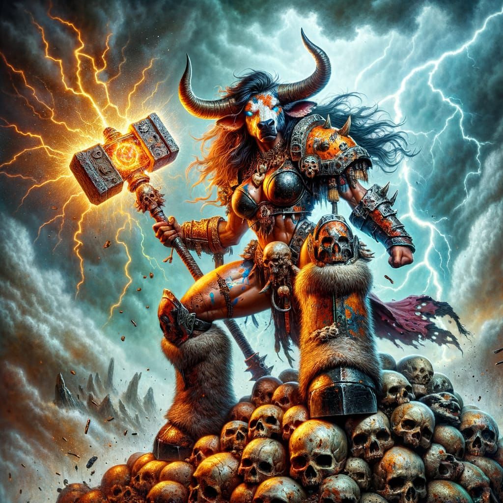 Female Minotaur warrior