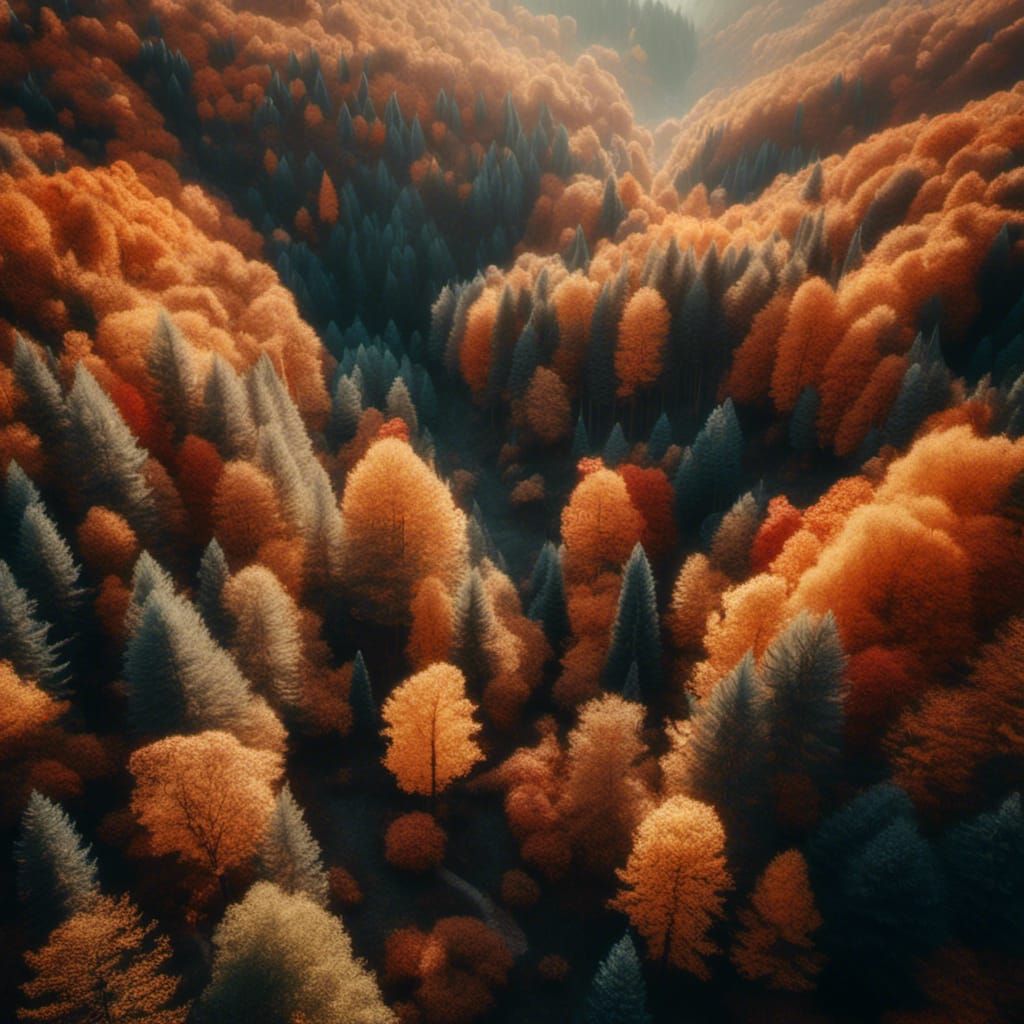 Idyllic Autumn Forest Photography