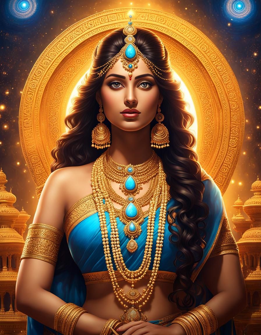 Curvy Indian Princess with Spiritual Aura