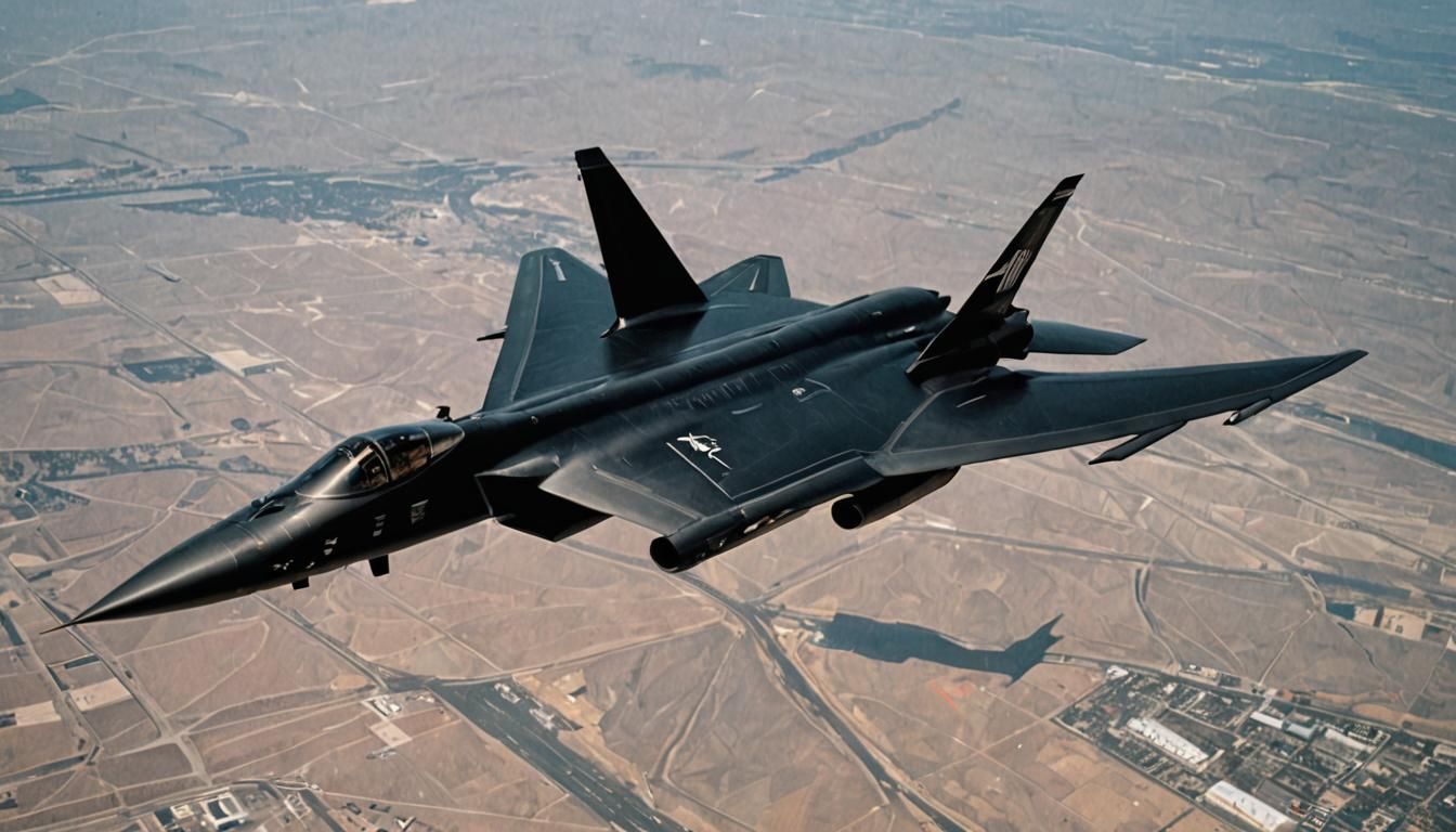 USAF SR-72 in Flight: Photorealistic Aerial View
