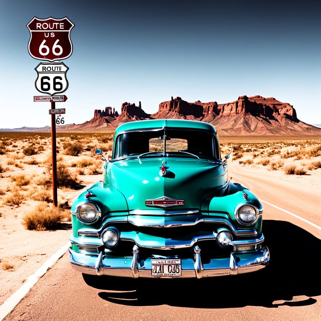 Route 66 Roadtrip with Classic Cars