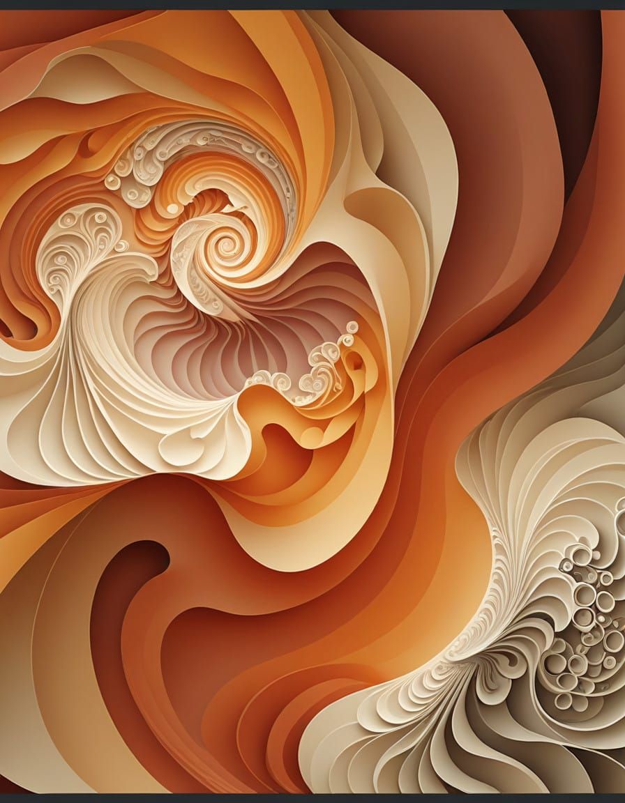 Fractal Zentangle Masterpiece with 3D Depth