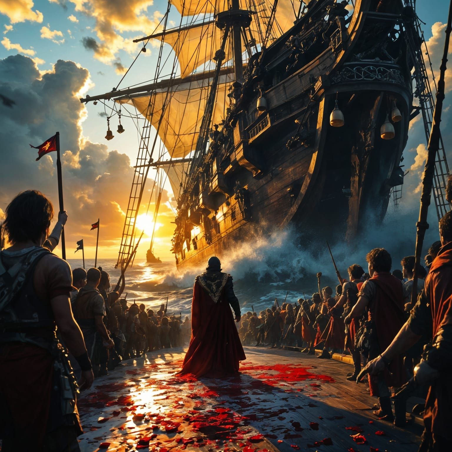 Fallen Captain: A Detailed Matte Painting