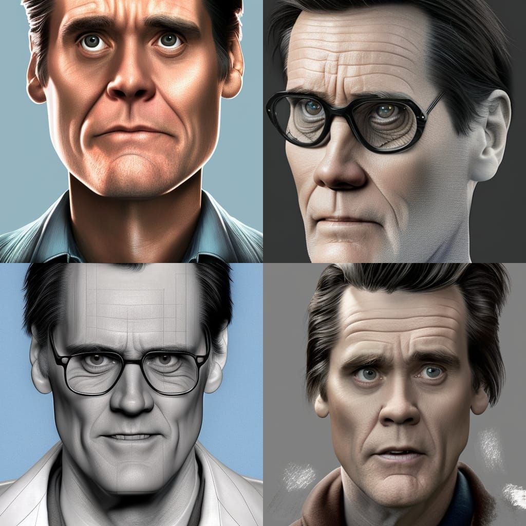 Portrait in Park, 3D Digital Art