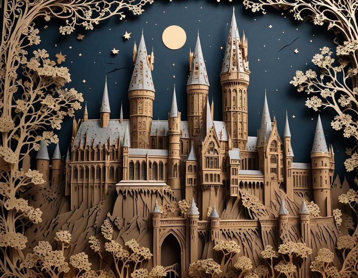 Kirigami Hogwarts 2