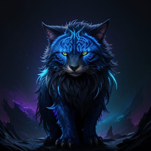 Bioluminescent Creature in Hidden Dwelling Concept Art