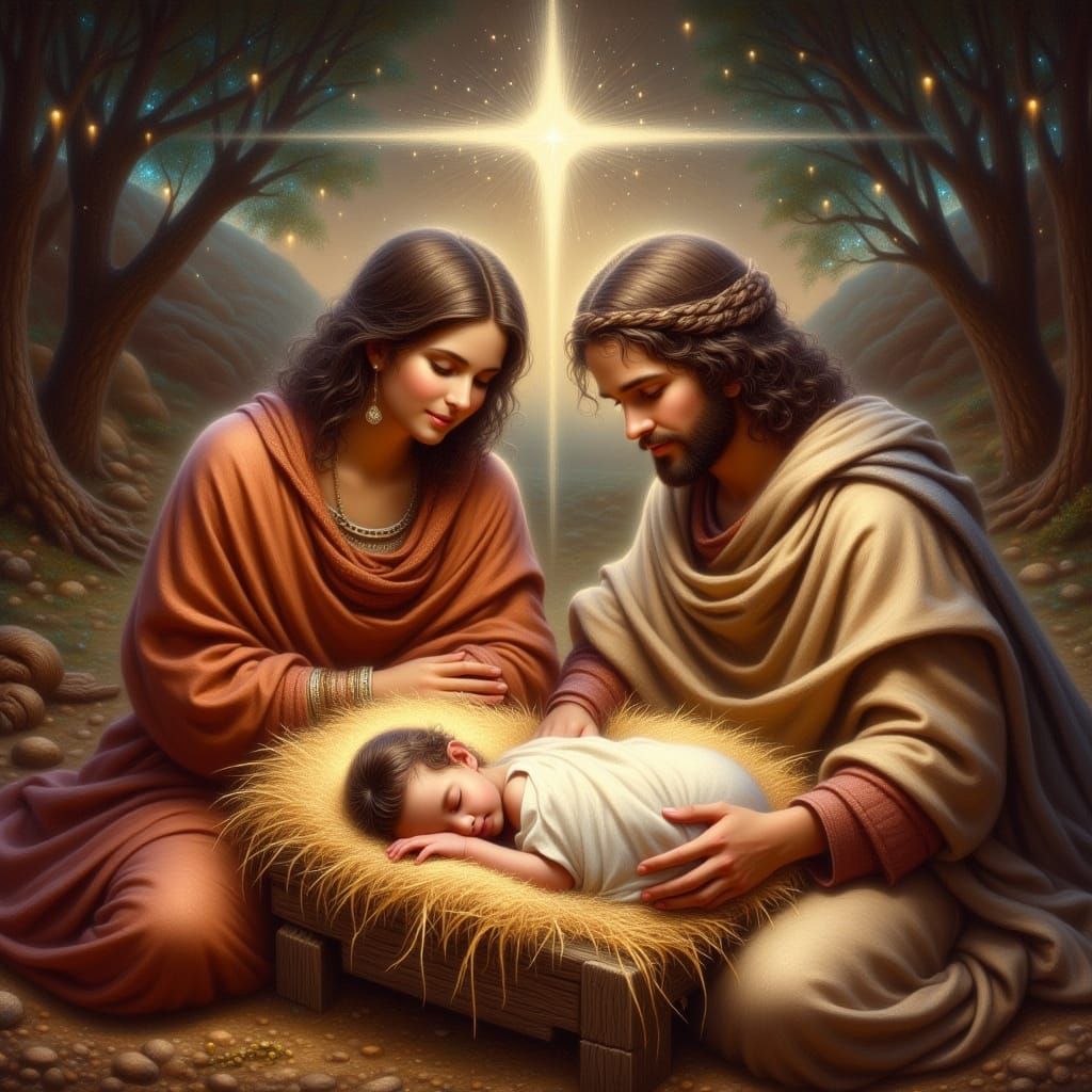 Nativity Scene in Renaissance Style