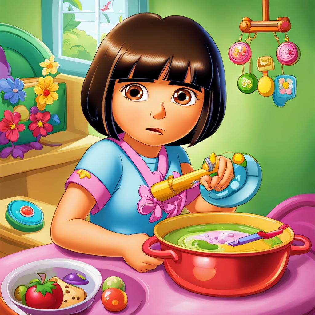 AI Image of a Sick Dora