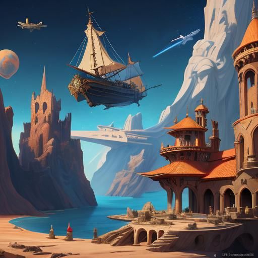 Travel and Tour Logo with Ship and Airplane