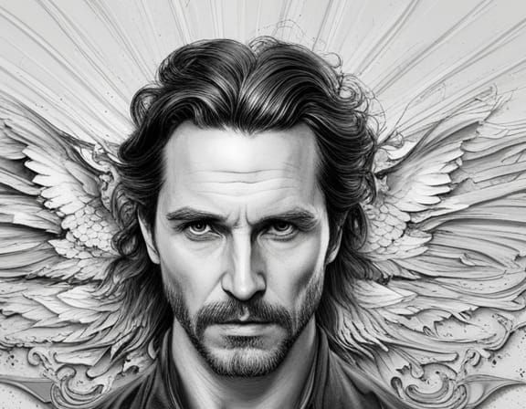 Christian Bale as Lucifer: Dark Fantasy Concept Art