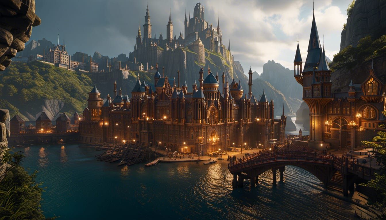 King Arthur's Camelot: Detailed Matte Painting