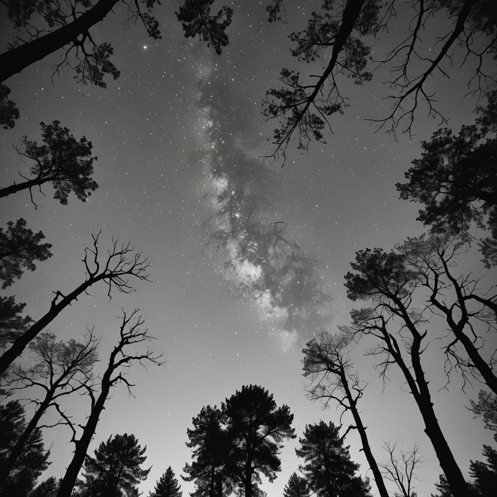 Cinematic Summer Night Scene with Whispering Trees