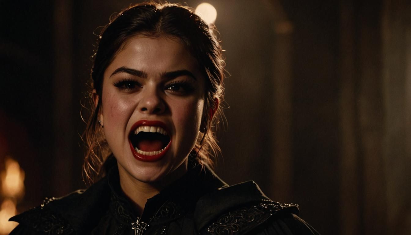 Gothic Vampire Portrait in 8K Resolution