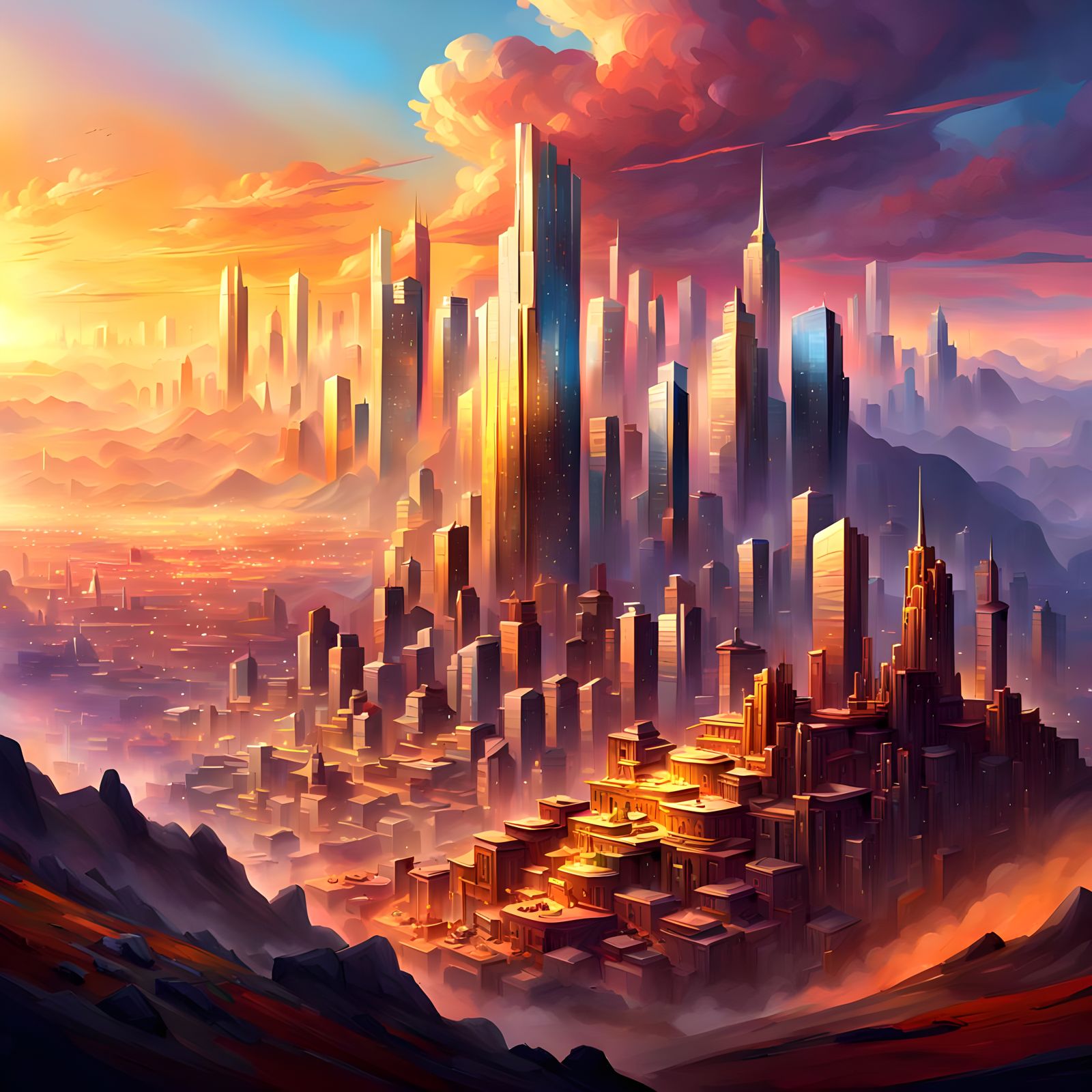 City on a Hill: An AI Interpretation