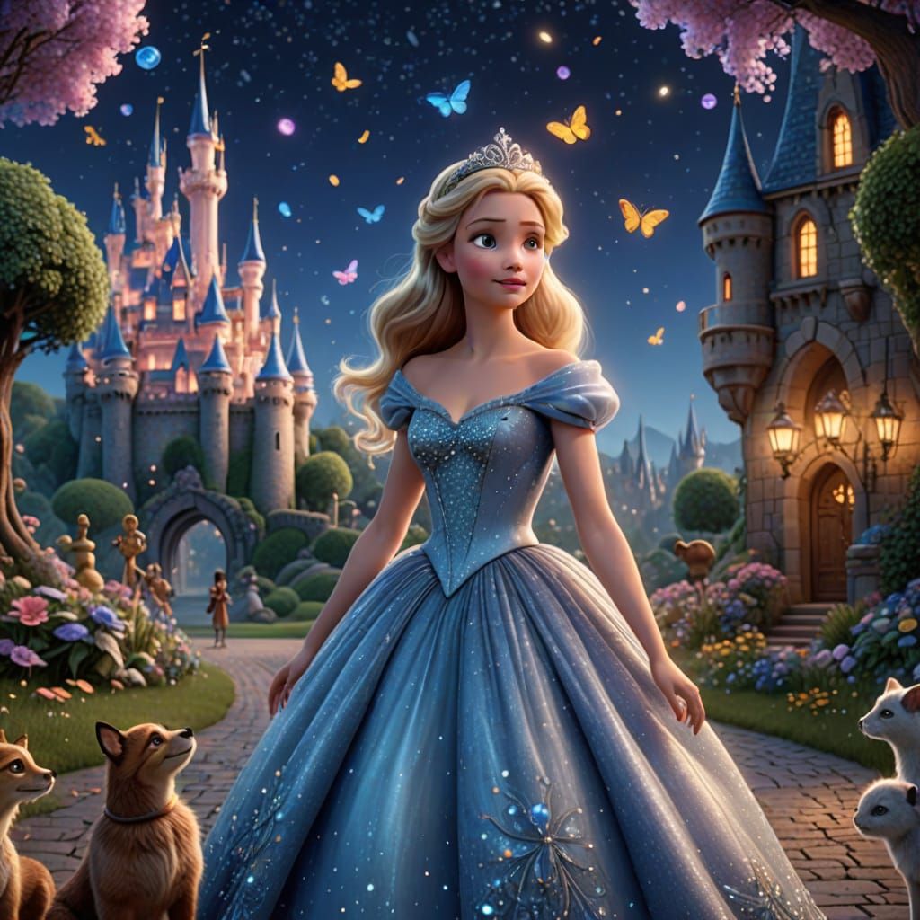 Cinderella Shines with Friends in Enchanted Castle