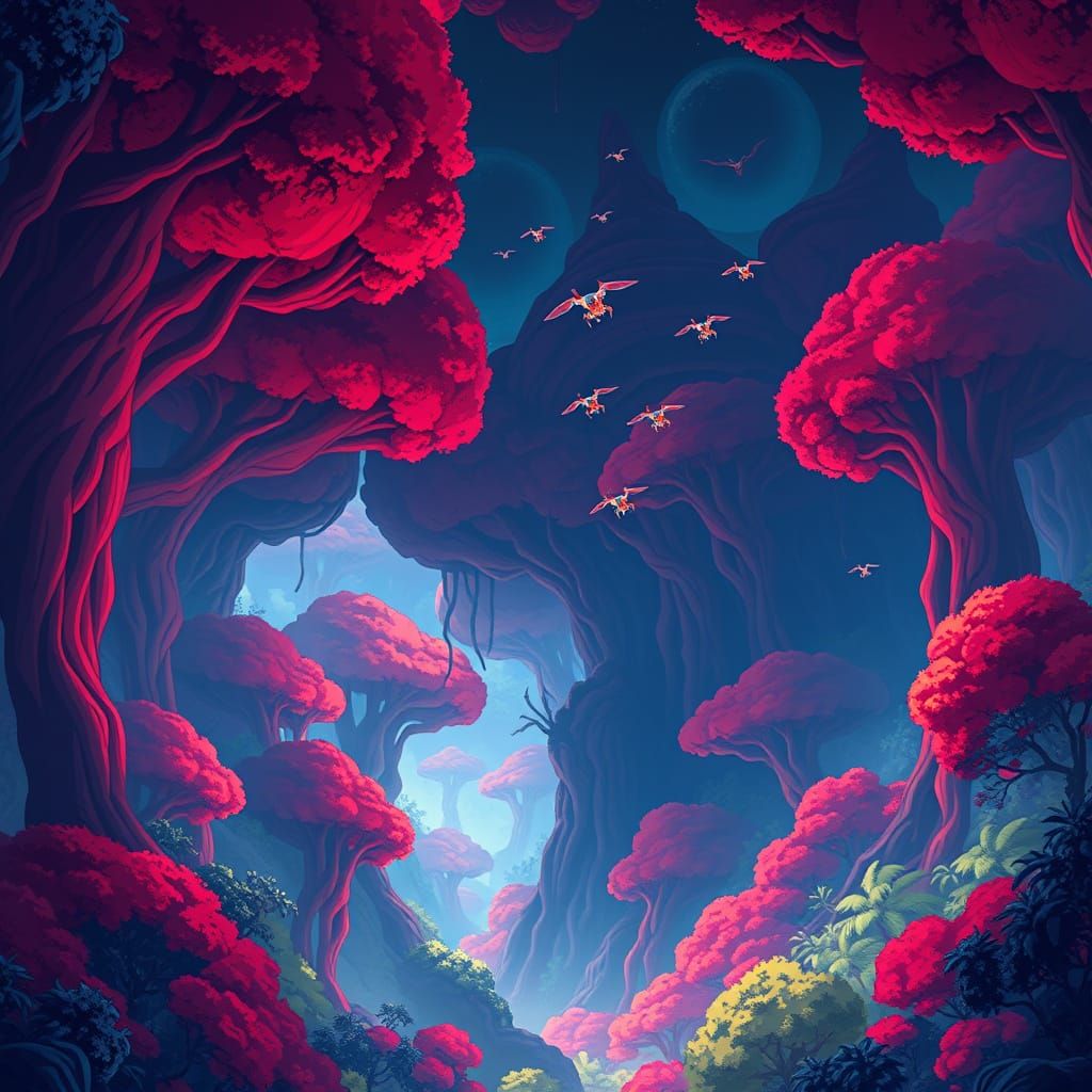 Scarlet Jungle of Celestial Beings