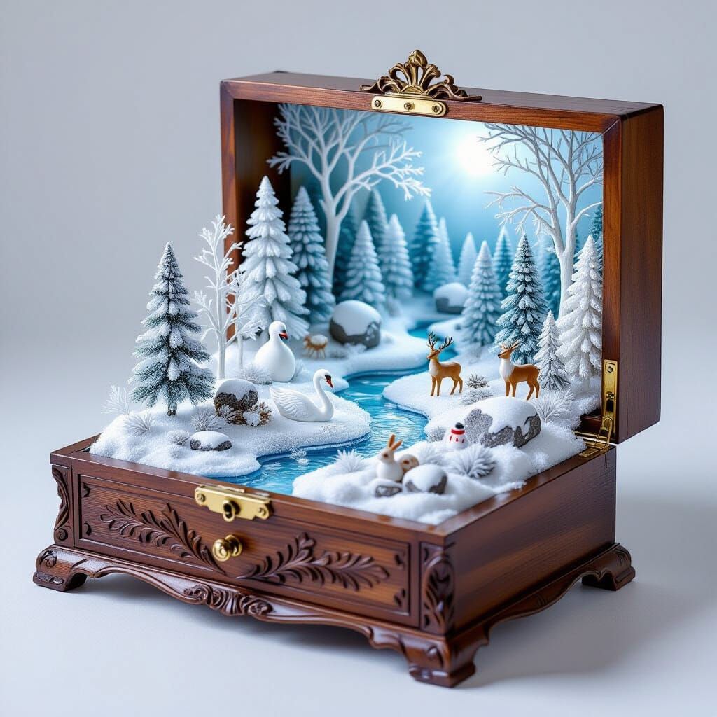 Winter treasure box