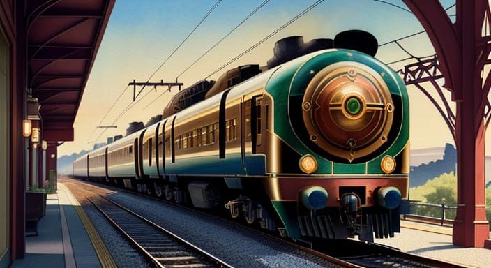 Steampunk Bullet Train
