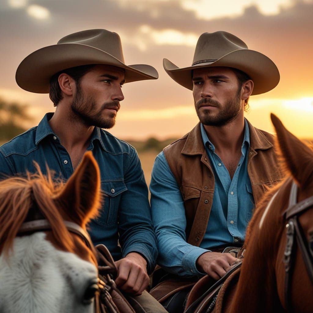Two Cowboys Ride into the Sunset, Free and Unbound