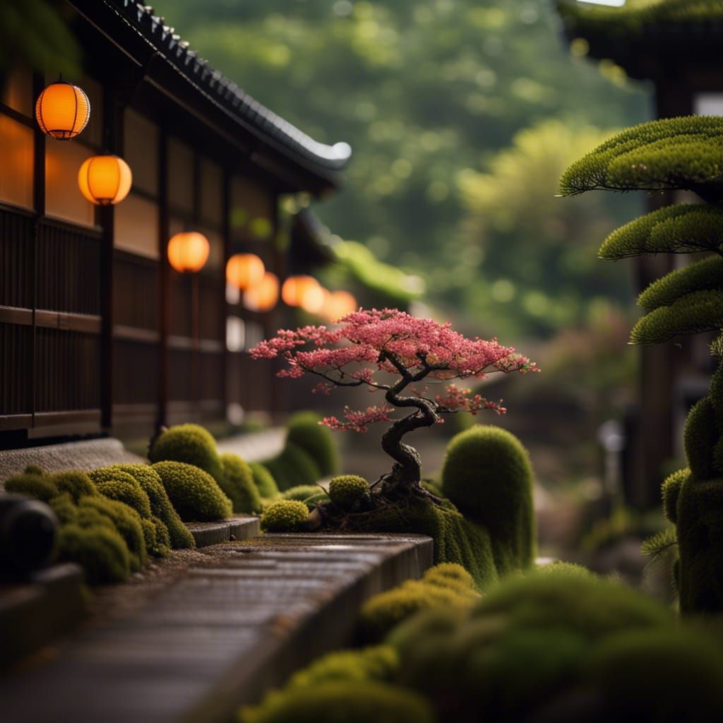 Japanese Landscape in Professional Photography Style