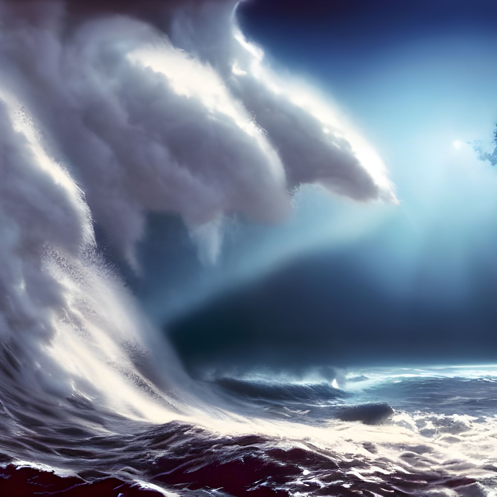 Spectacular Wave and Sky in Cinematic Detail
