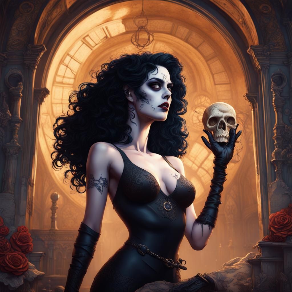 Death from Sandman as Vargas-Style Pinup