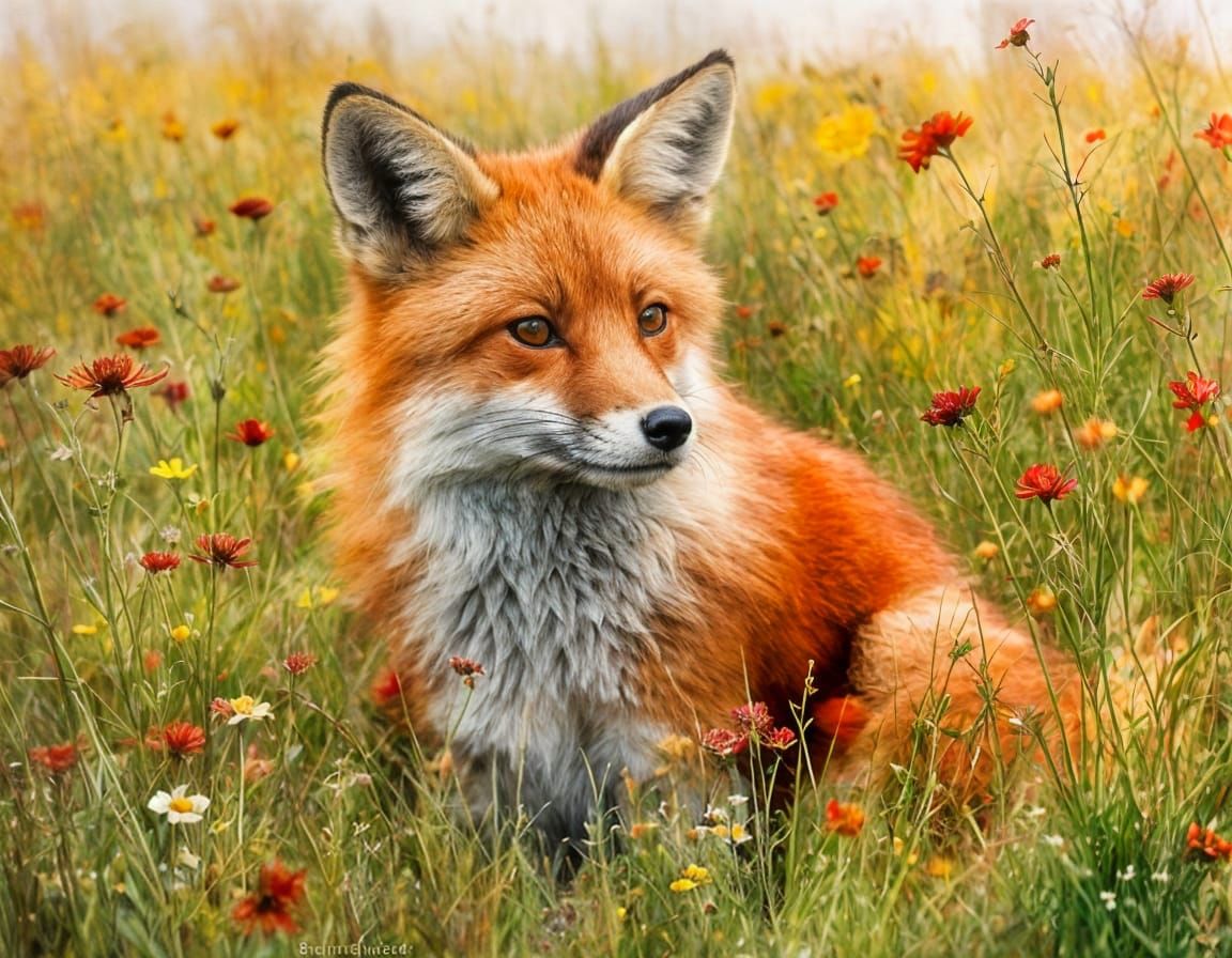 Fox in a Meadow