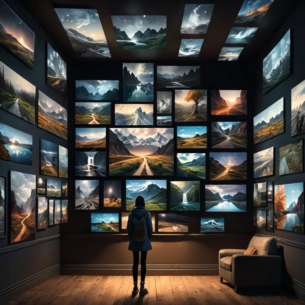 Person Contemplates Hyperrealistic Dreams of Future Self