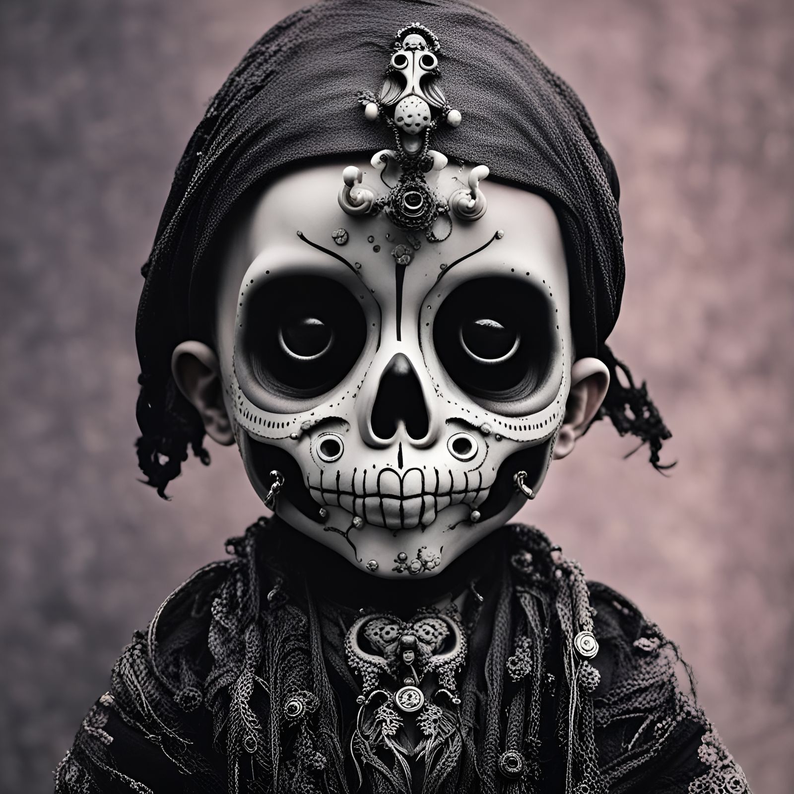 Emoji Still Life: Baby, Skull, and Worm