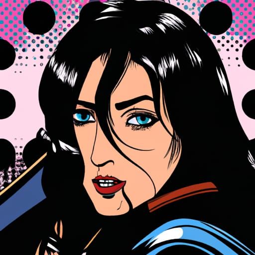 Beautiful Italian goth princess in leather pop art Mark Brooks and Dan Mumford, comic book art, perfect, smooth