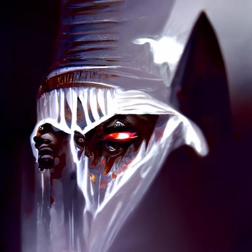 Sinister Black Vampire Pharaoh in Dark Style