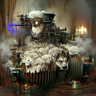 Wolf in Sheep's Clothing with Steampunk Engine