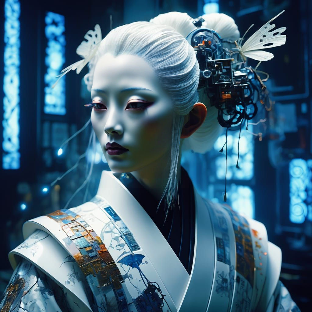 Otherworldly Fairy: Mixed Media Digital Art