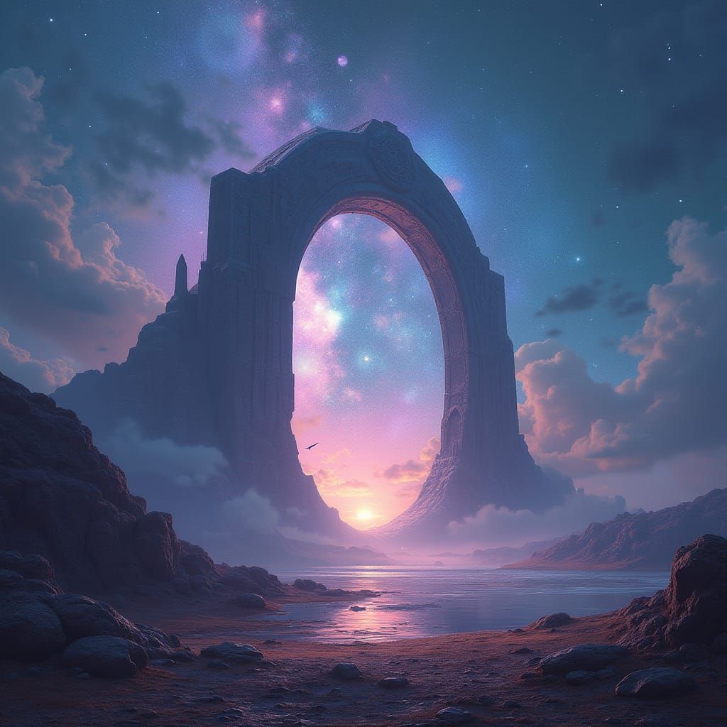Majestic Stargate on a Distant World