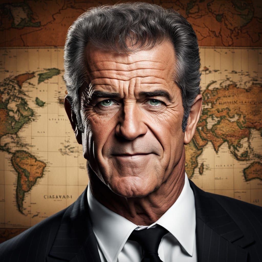 Confident Man Portrait in Realistic Digital Cartoon Style