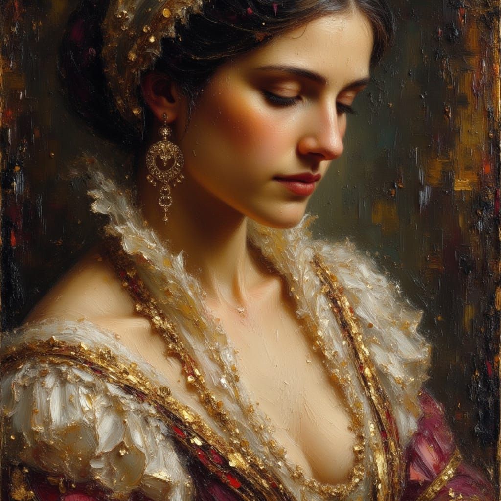 Princess Portrait in the Style of Caravaggio