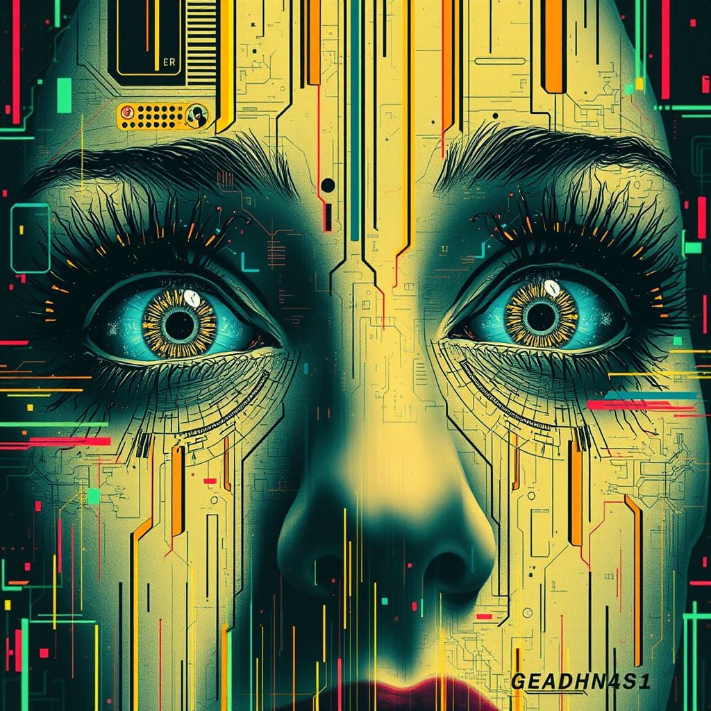 Biopunk Glitchcore Eyes