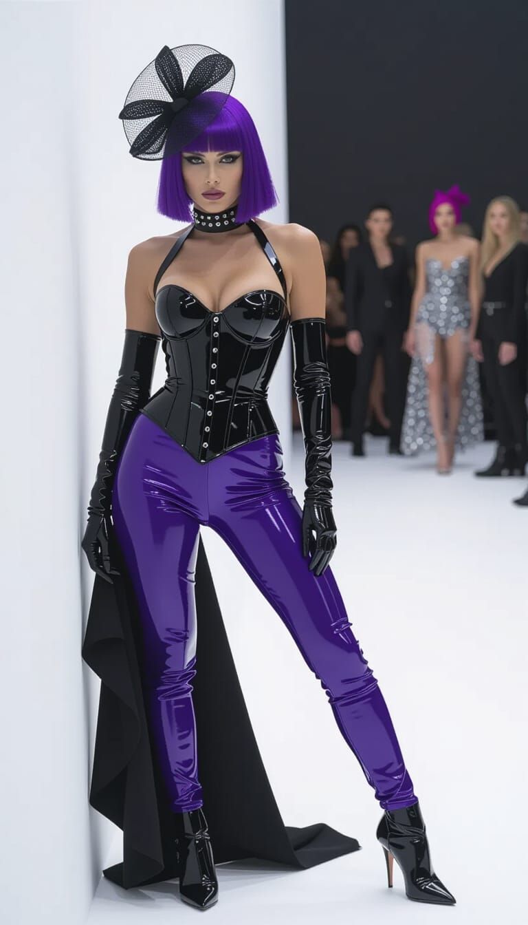 Agent N'yss Veil: Noir Futurism Meets High-Fashion Chic