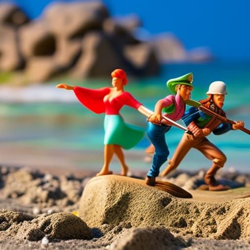 Photorealistic Scooby Doo Pirate Chase Split-Shot